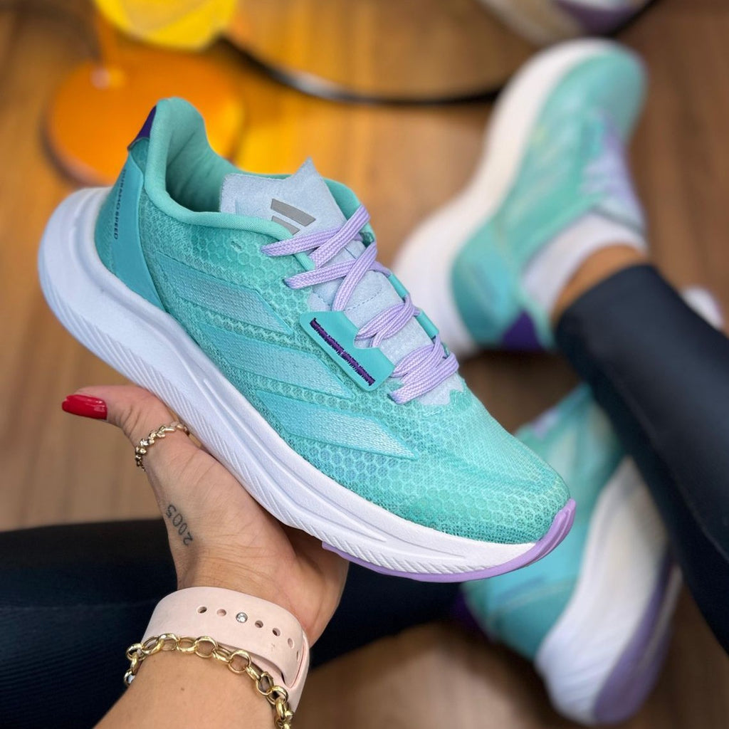Tênis Adidas Duramo SL 2 Verde Água/Lilás