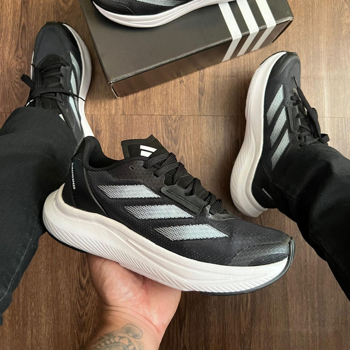 Tênis Adidas Duramo Speed – Preto/Branco