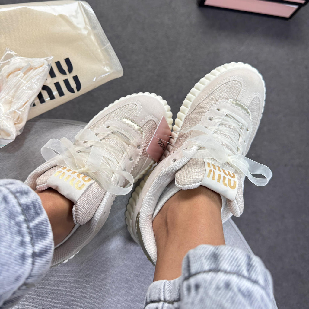 Tênis Casual Miu Miu Quenz Off White