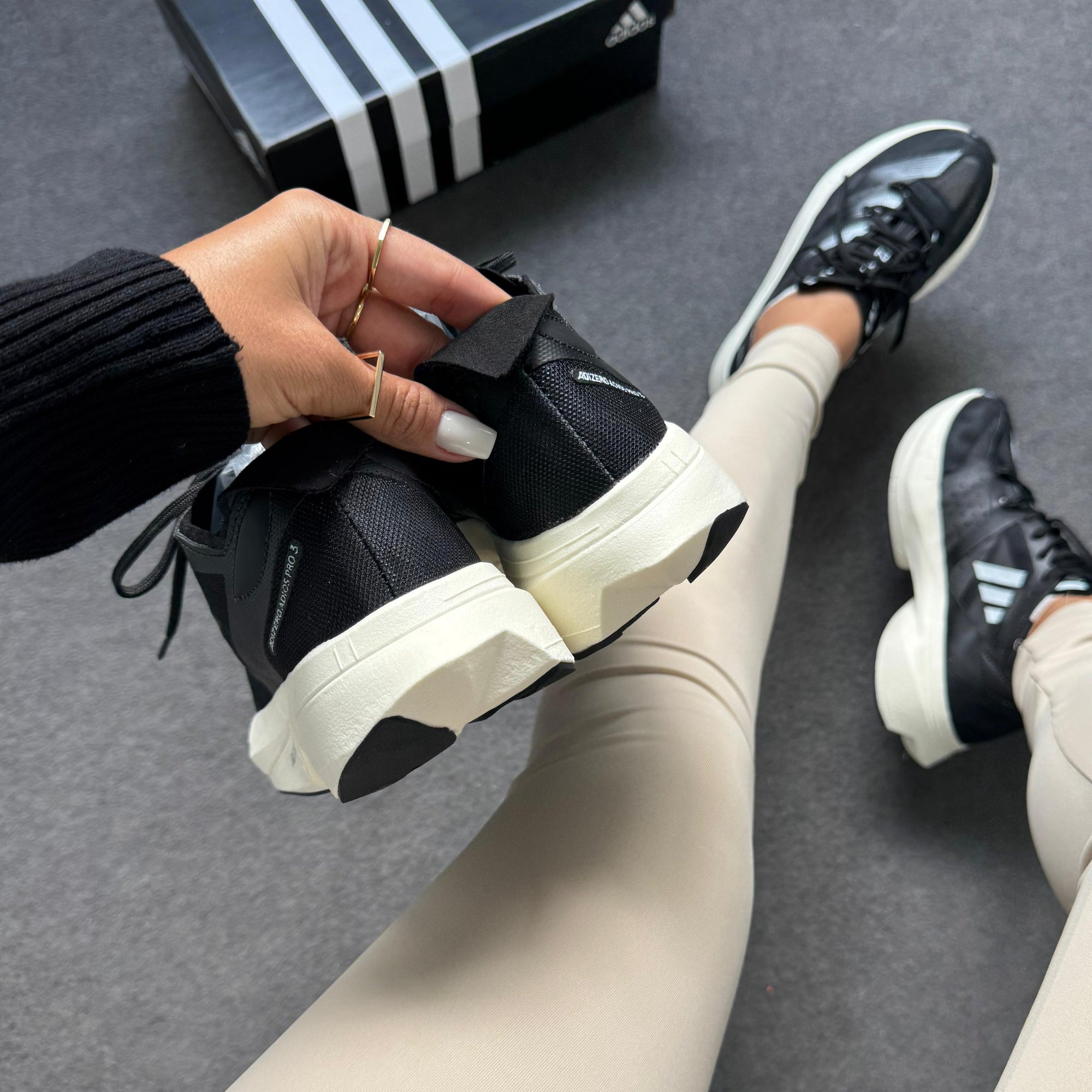 Adizero Adios Pro 3 Preto/Off White
