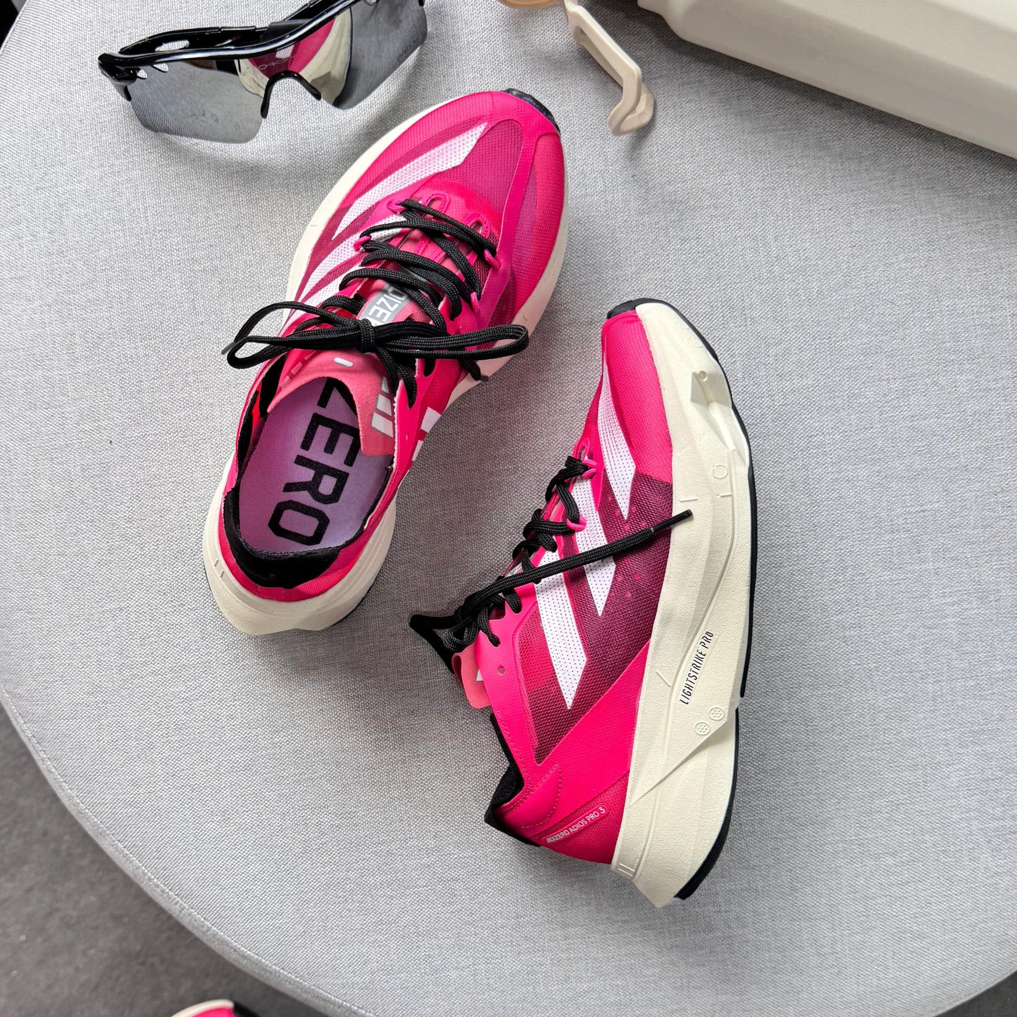 Tênis Adidas Adizero Adios Pro 3 Rosa/Preto