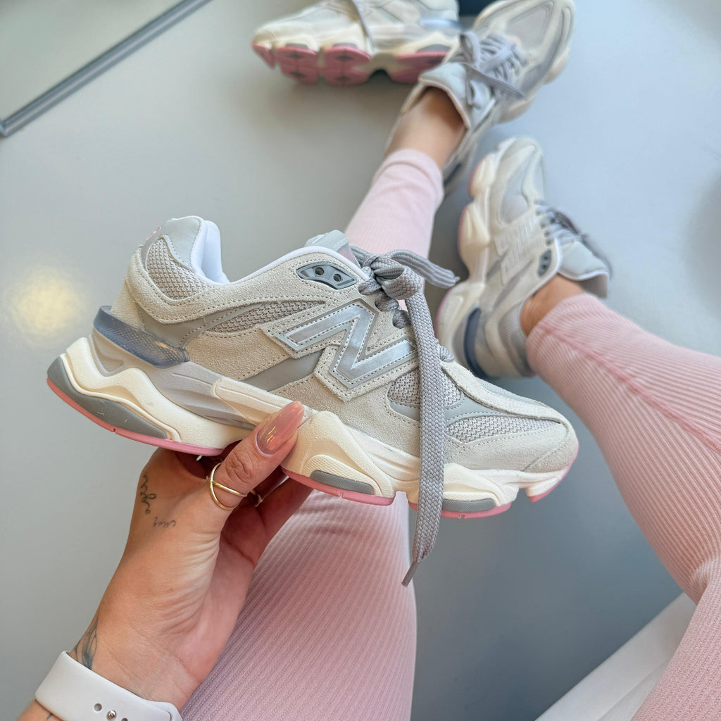 Tênis New Balance 9060 – Cinza/Rosa