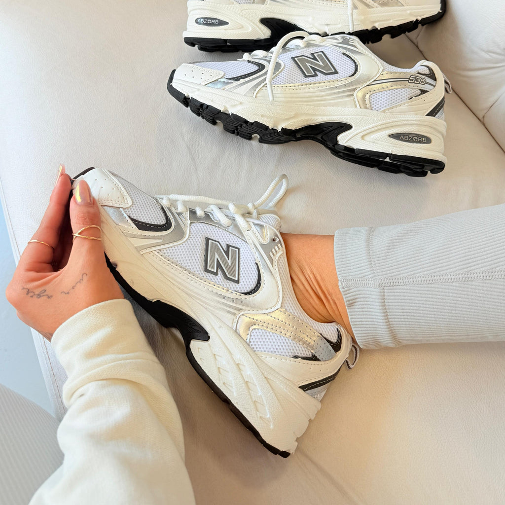 New Balance 530 Retrô – Branco/Chumbo