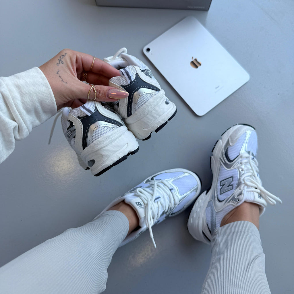 New Balance 530 Retrô – Branco/Chumbo