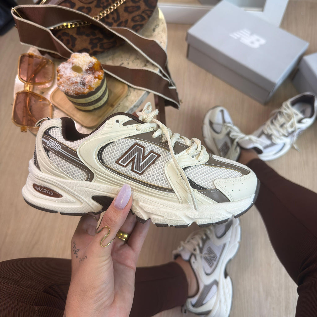 Tênis New Balance 530 – Off/Marrom