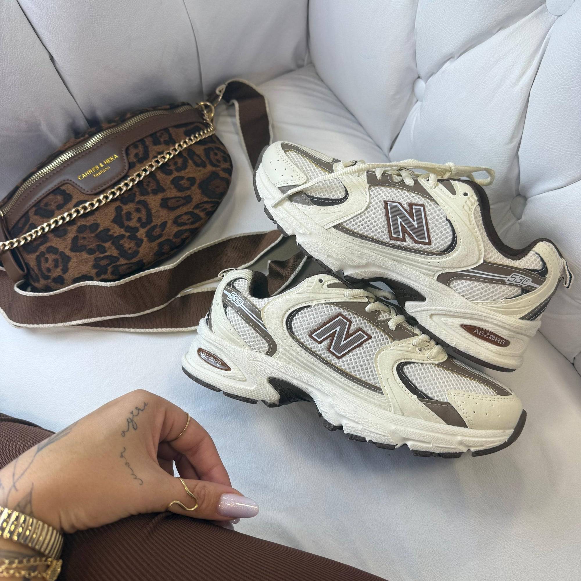 Tênis New Balance 530 – Off/Marrom
