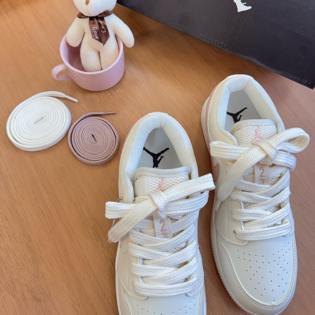 Tênis Jordan 23 Linha Luxo Marfim/Rose