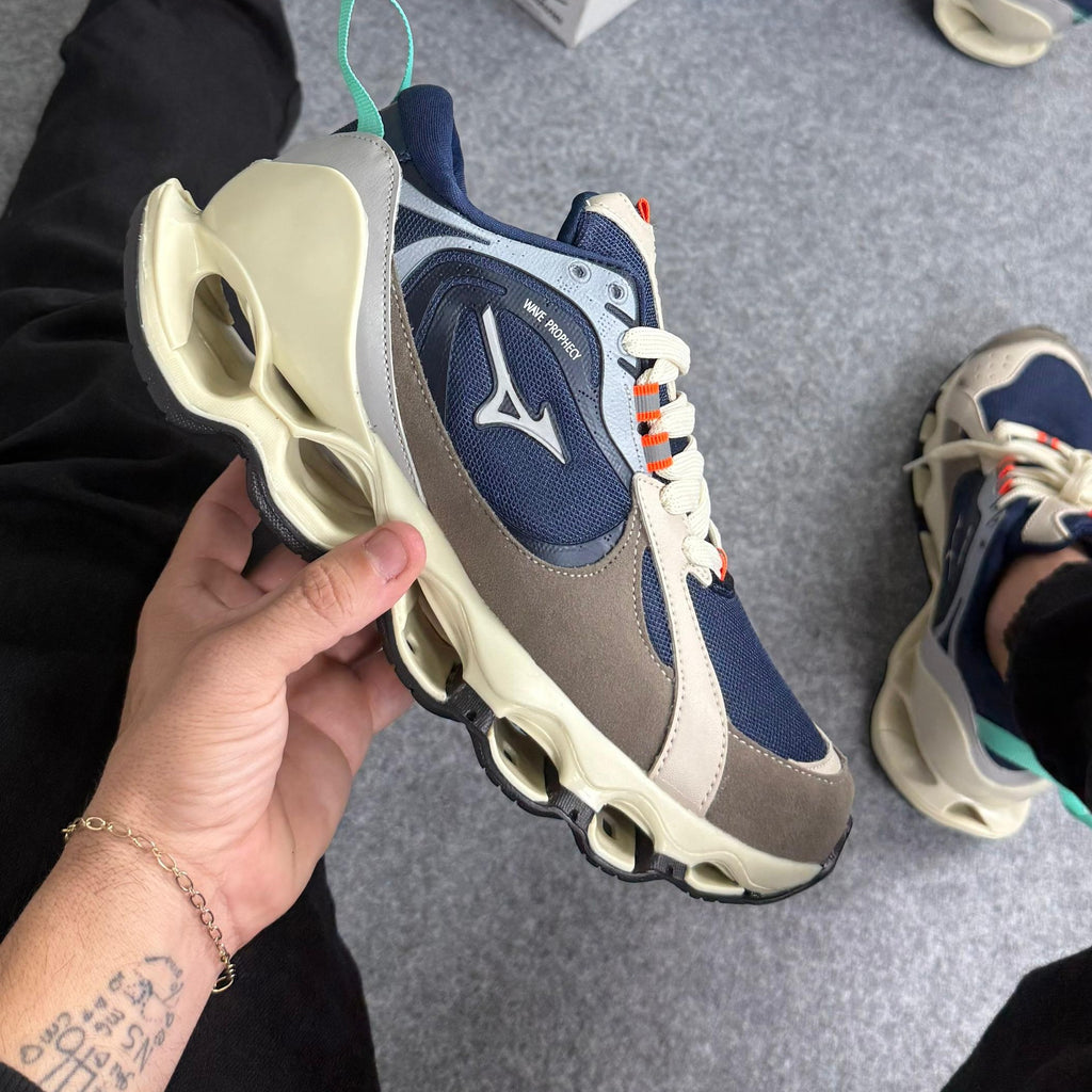 Mizuno Wave Beta 2 Creme/Marinho