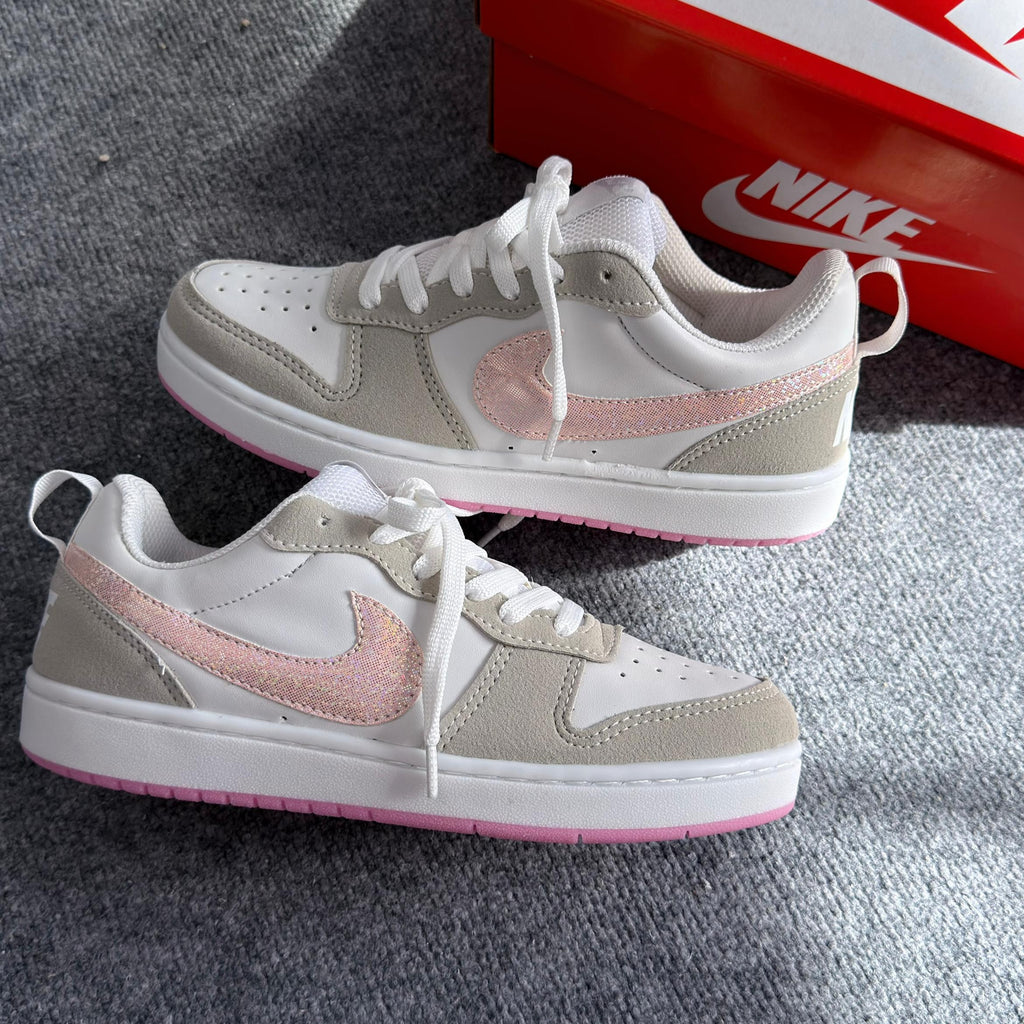 Tênis Court Borough Low Recraft – Cinza/Rosa