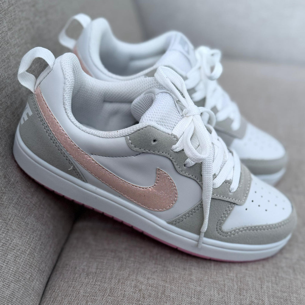 Tênis Court Borough Low Recraft – Cinza/Rosa