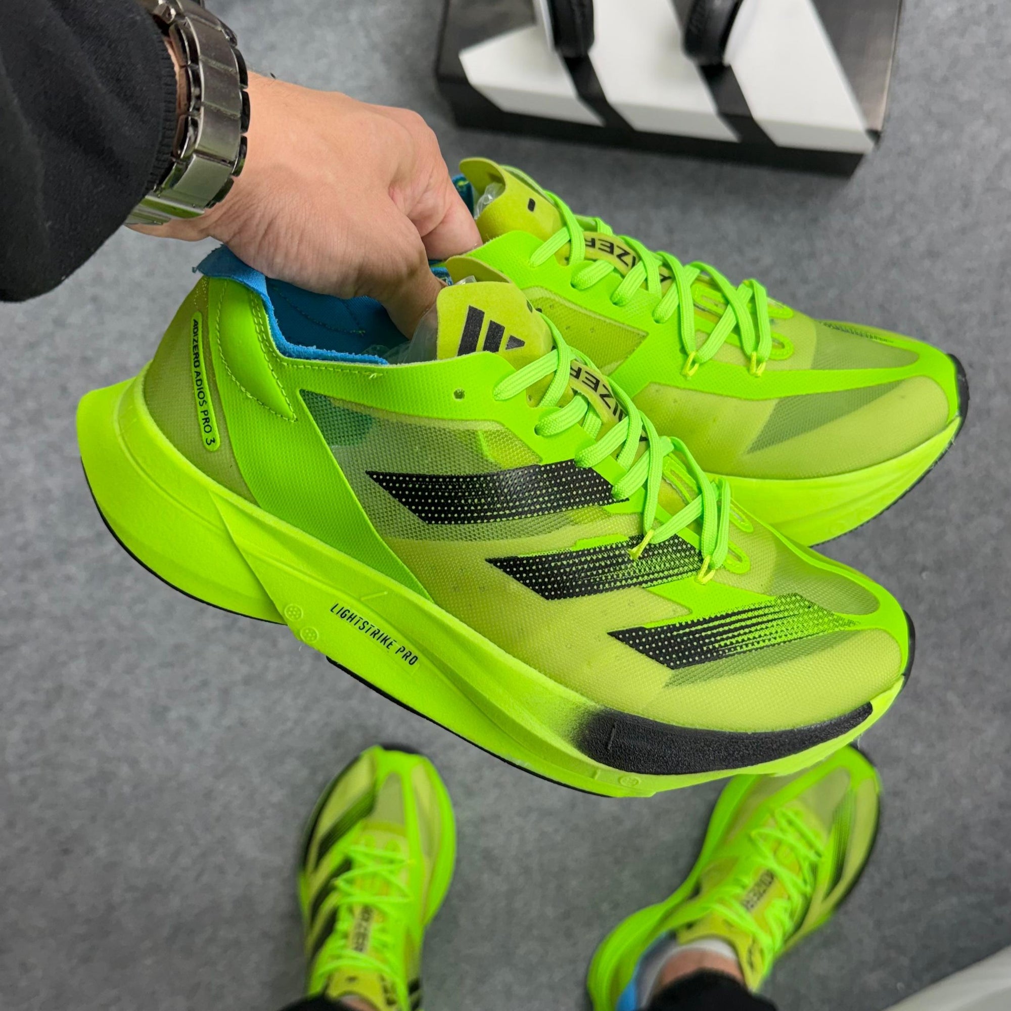 Tênis Adidas Adizero Adios Pro 3 Pulse – Verde Flúor
