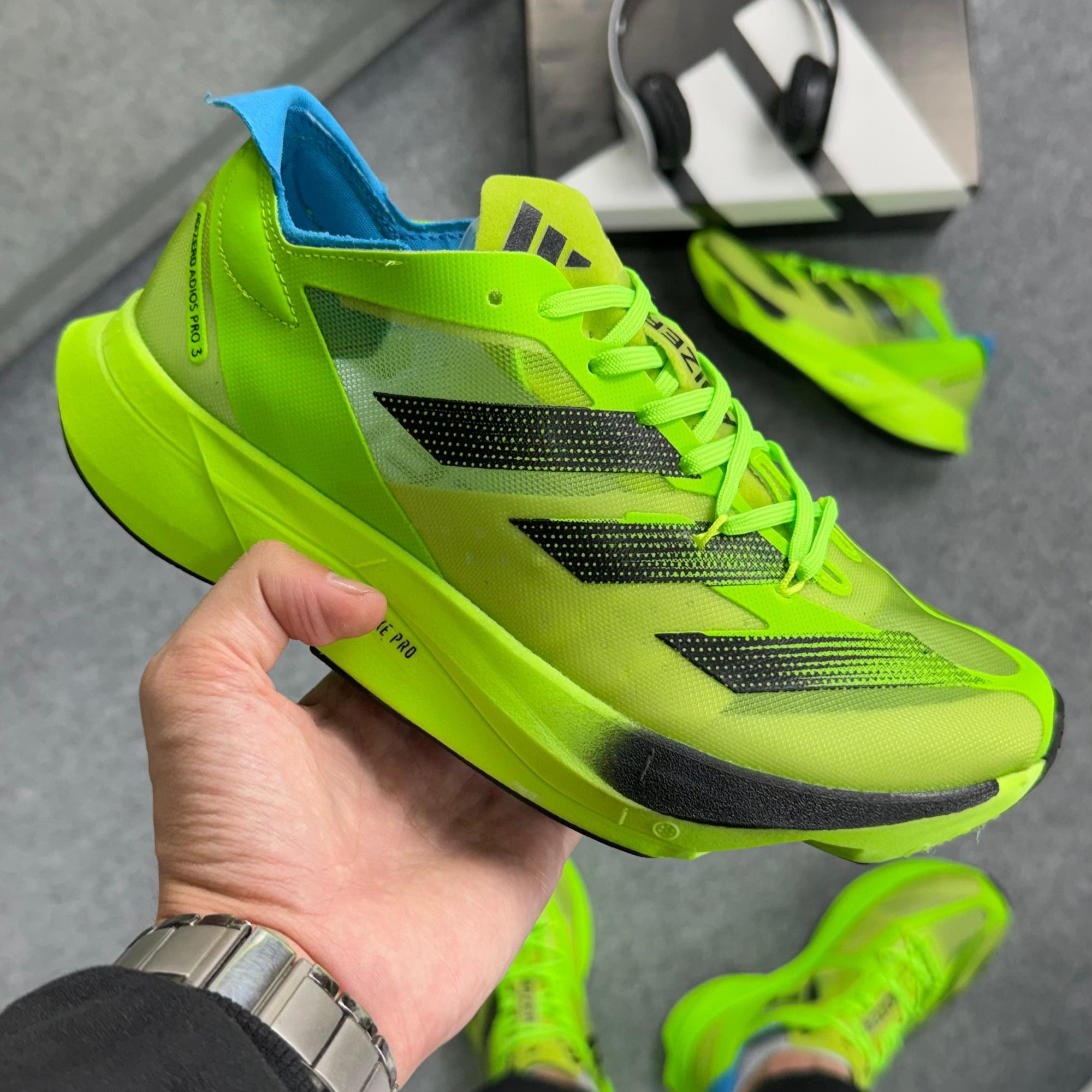 Tênis Adidas Adizero Adios Pro 3 Pulse – Verde Flúor