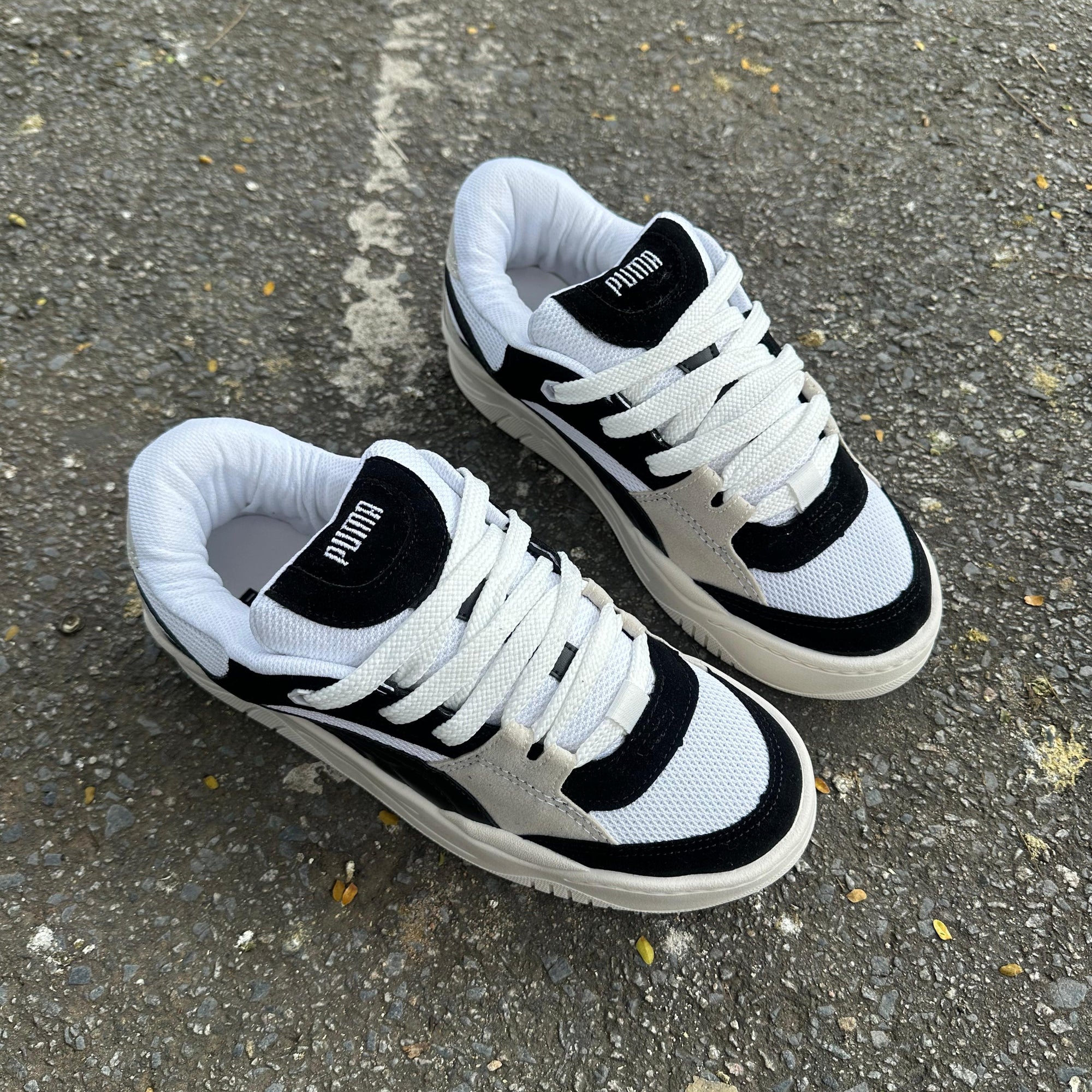 Tênis Puma 180 – Preto/Branco/Off