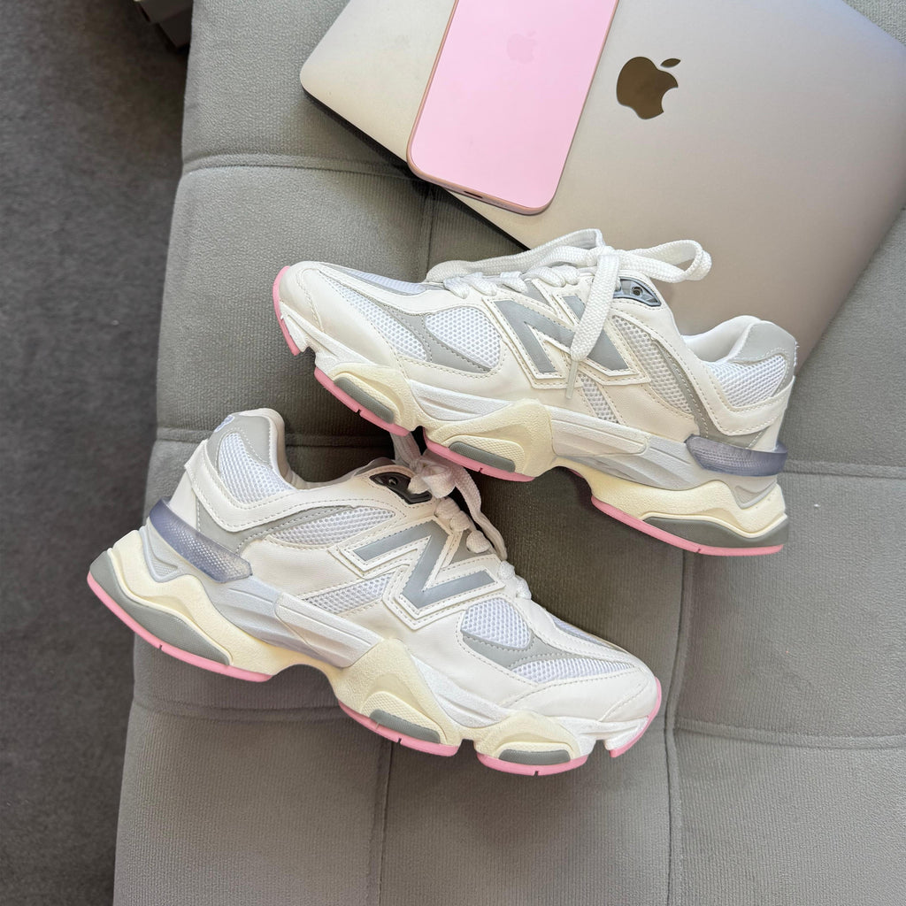 Tênis New Balance 9060 Prime – Branco/Cinza/Rosa