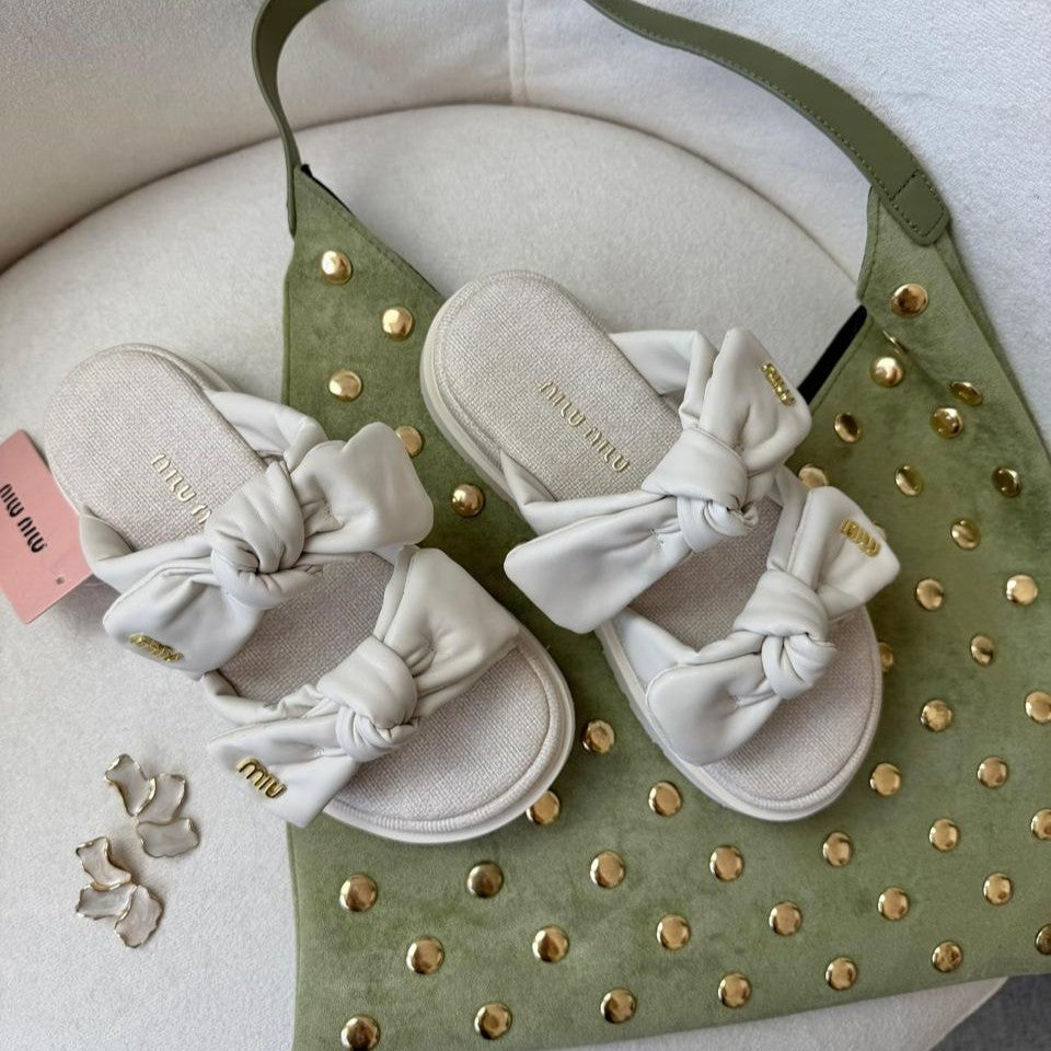 Sandália Miu Miu Off Premium
