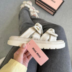 Sandália Miu Miu Off Premium