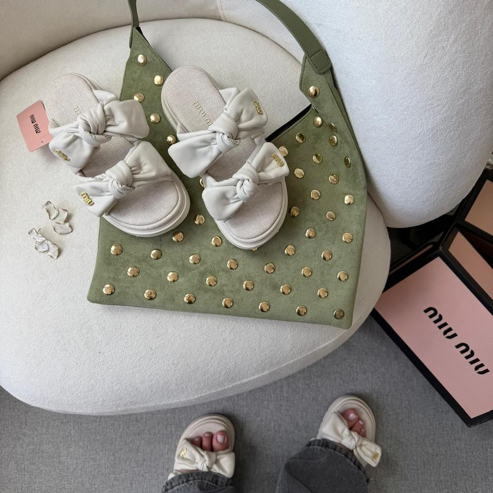 Sandália Miu Miu Off Premium