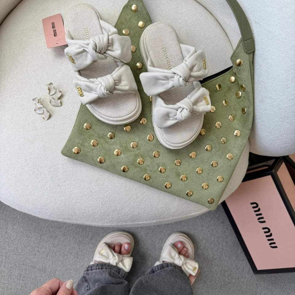 Sandália Miu Miu Off Premium