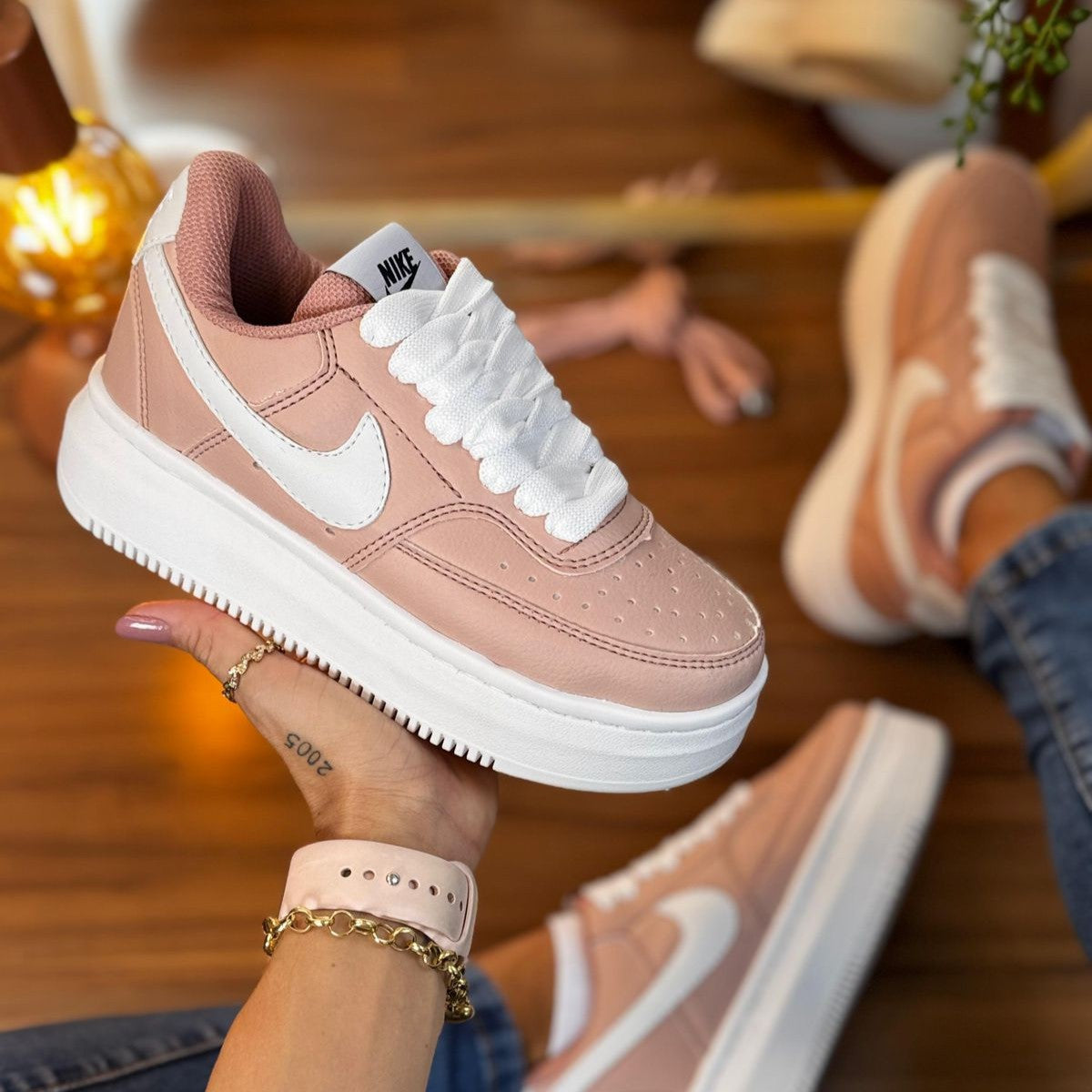 Tênis Nike Air Force 1 Sage Low Rosa