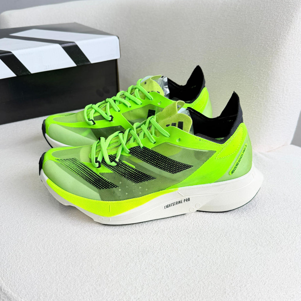 Adidas Adizero Adios Pro 3 Verde Neon/Preto – Linha Premium