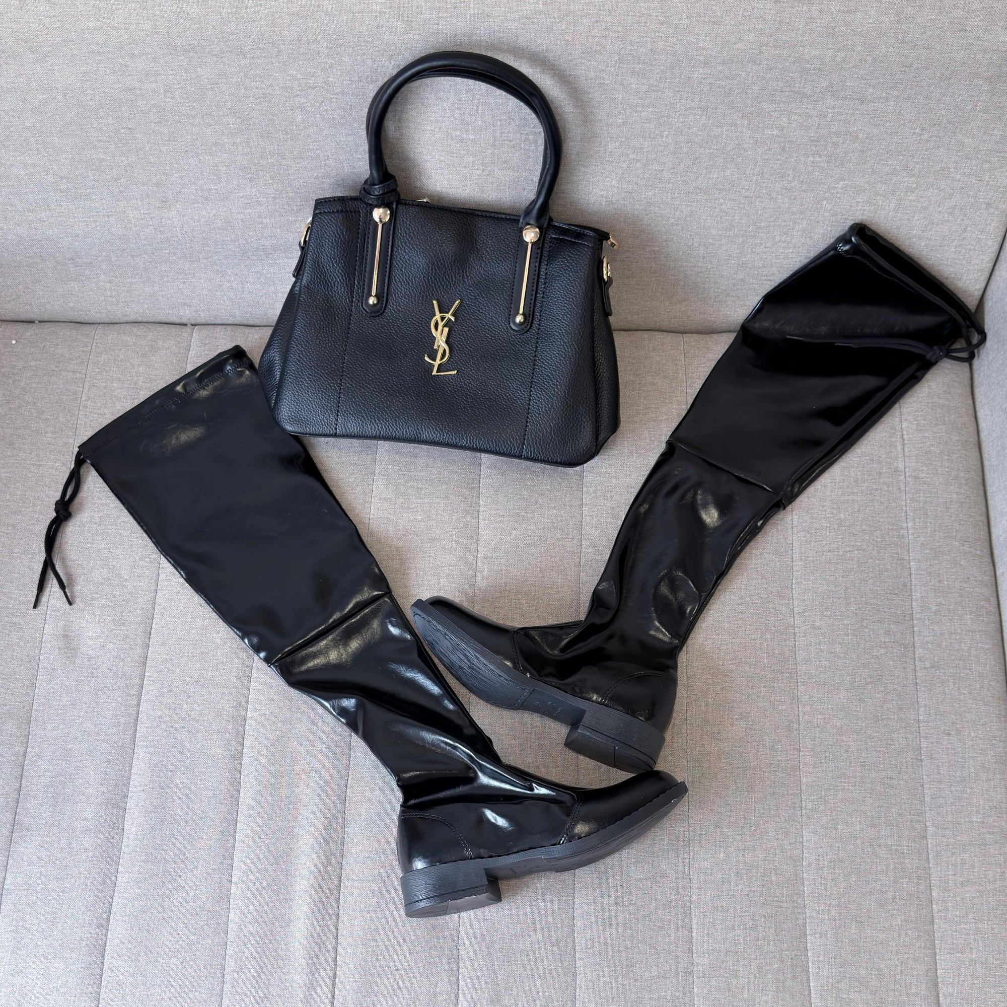 Bota Over-The-Knee Linha Luxo – Preto