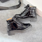Bota Vinil Flatform – Preto