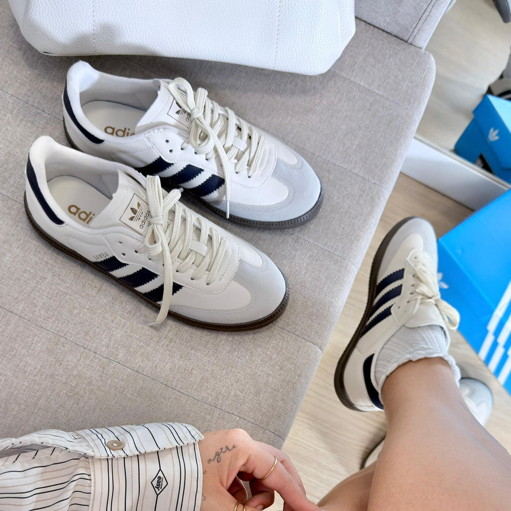 Tênis Adidas Samba Prime – Off White/Marinho