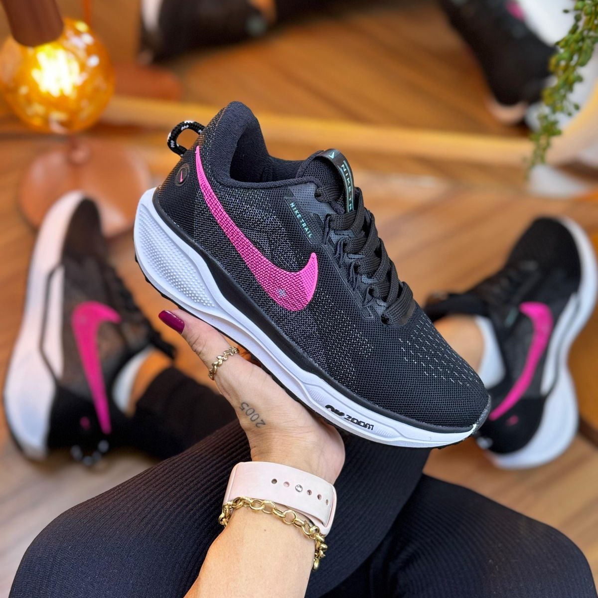 Tênis Nike Air Zoom Preto/Rosa