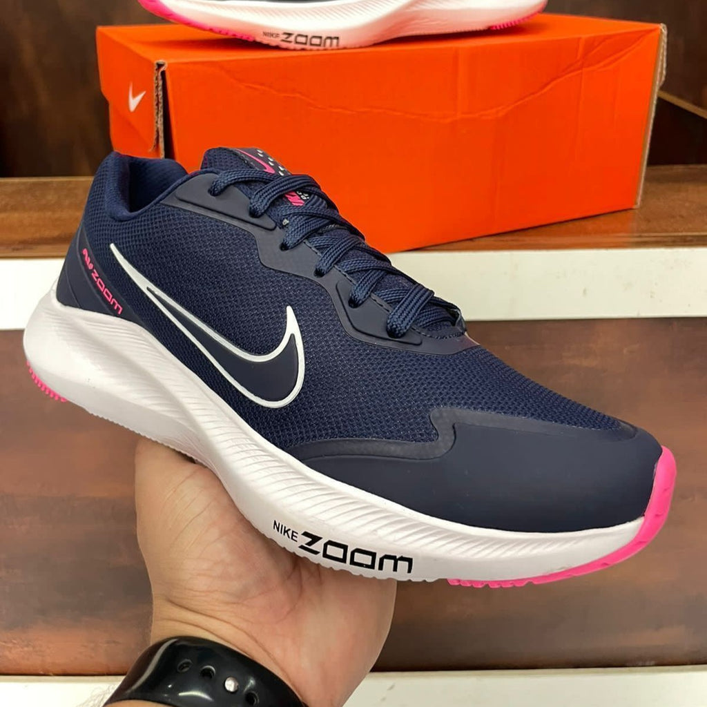 Tênis Nike Zoom 04 Azul Marinho/Rosa