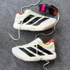Adizero Adios Pro 4 – Branco/Preto/Laranja