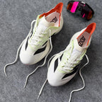 Adizero Adios Pro 4 – Branco/Preto/Laranja
