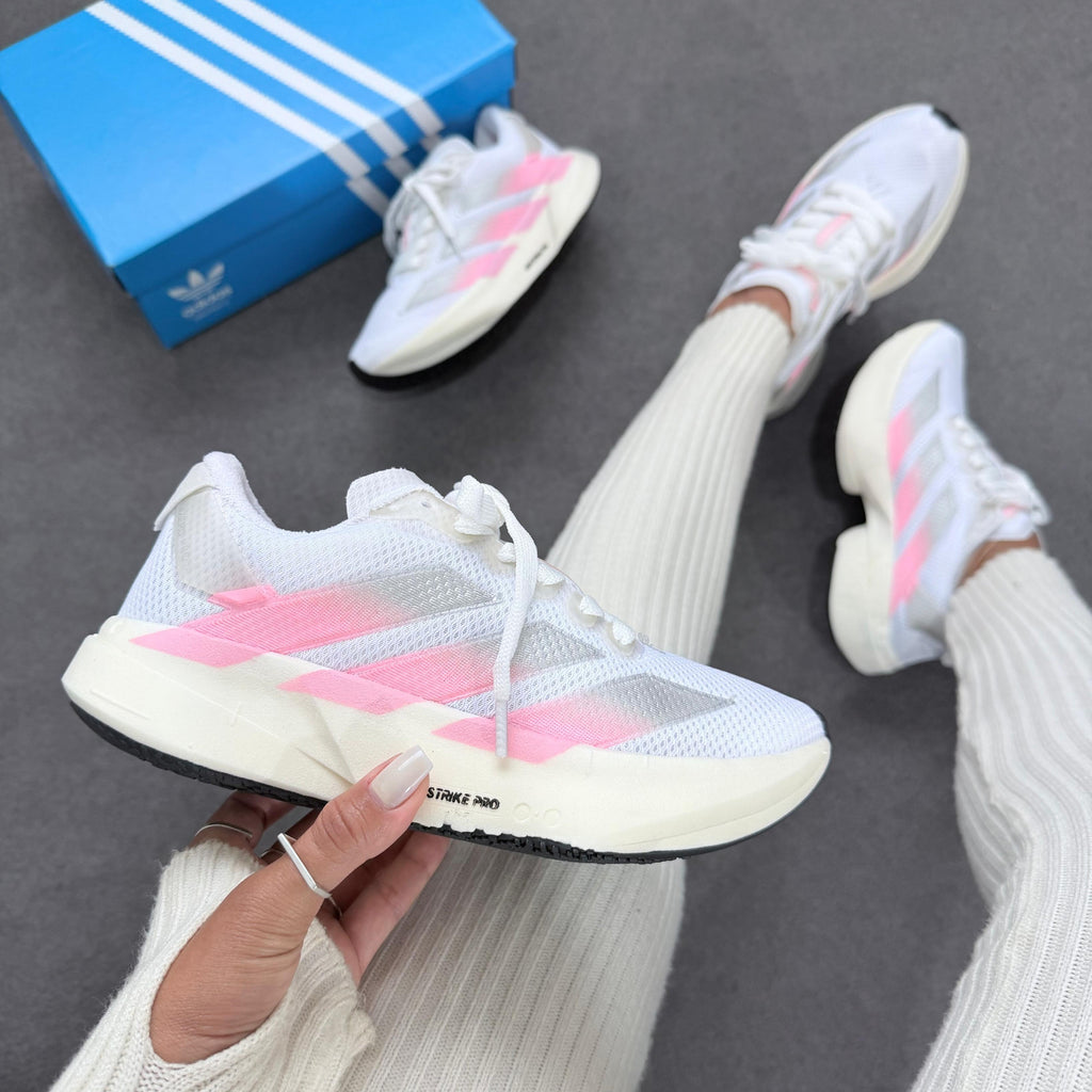 Tênis Adidas Adizero Adios Pro 4 – Branco/Rosa