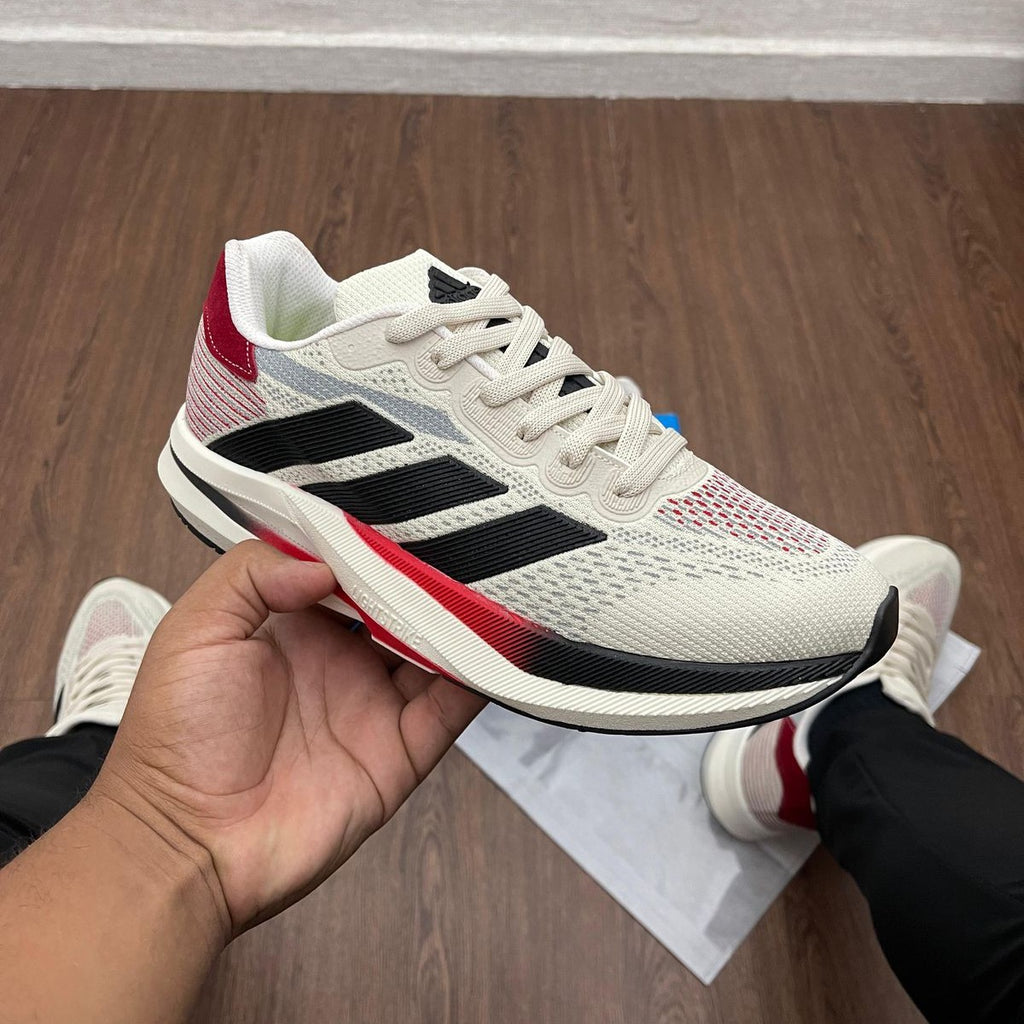 Tênis Adidas Duramo Speed – Branco/Preto/Vermelho