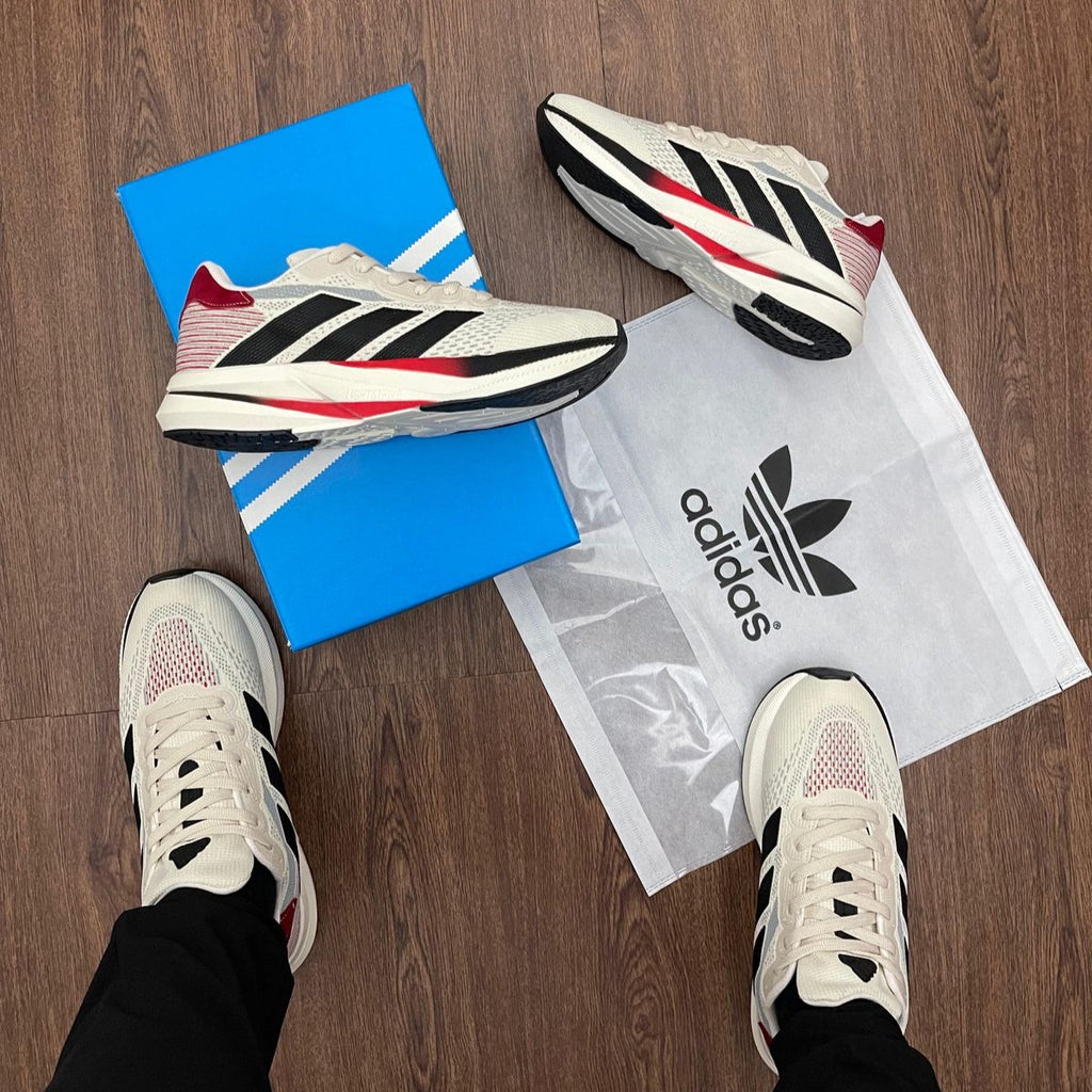Tênis Adidas Duramo Speed – Branco/Preto/Vermelho