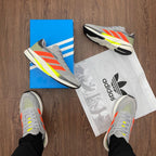 Tênis Adidas Duramo Speed – Cinza/Laranja Neon