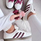 Tênis Adidas Samba OG Linha Prime – Off White/Bordô