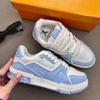 Tênis Louis Vuitton Trainer 54 Branco/Azul BB Premium