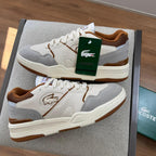 Tênis Lacoste Tenning 1933 Branco/Caramelo Edição Especial