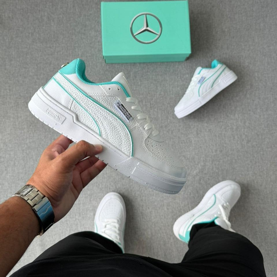 Tênis Puma Mercedes 2.0 – Branco/Verde Água