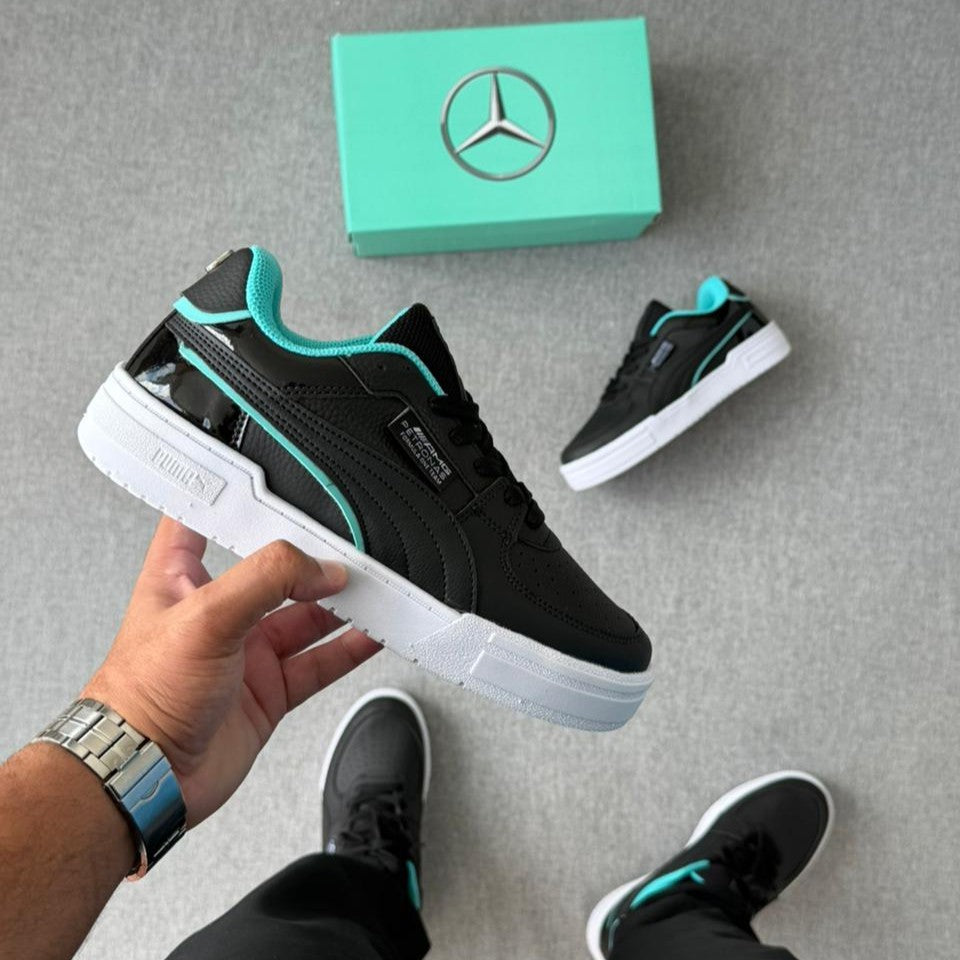 Tênis Puma Mercedes 2.0 – Preto/Verde Água