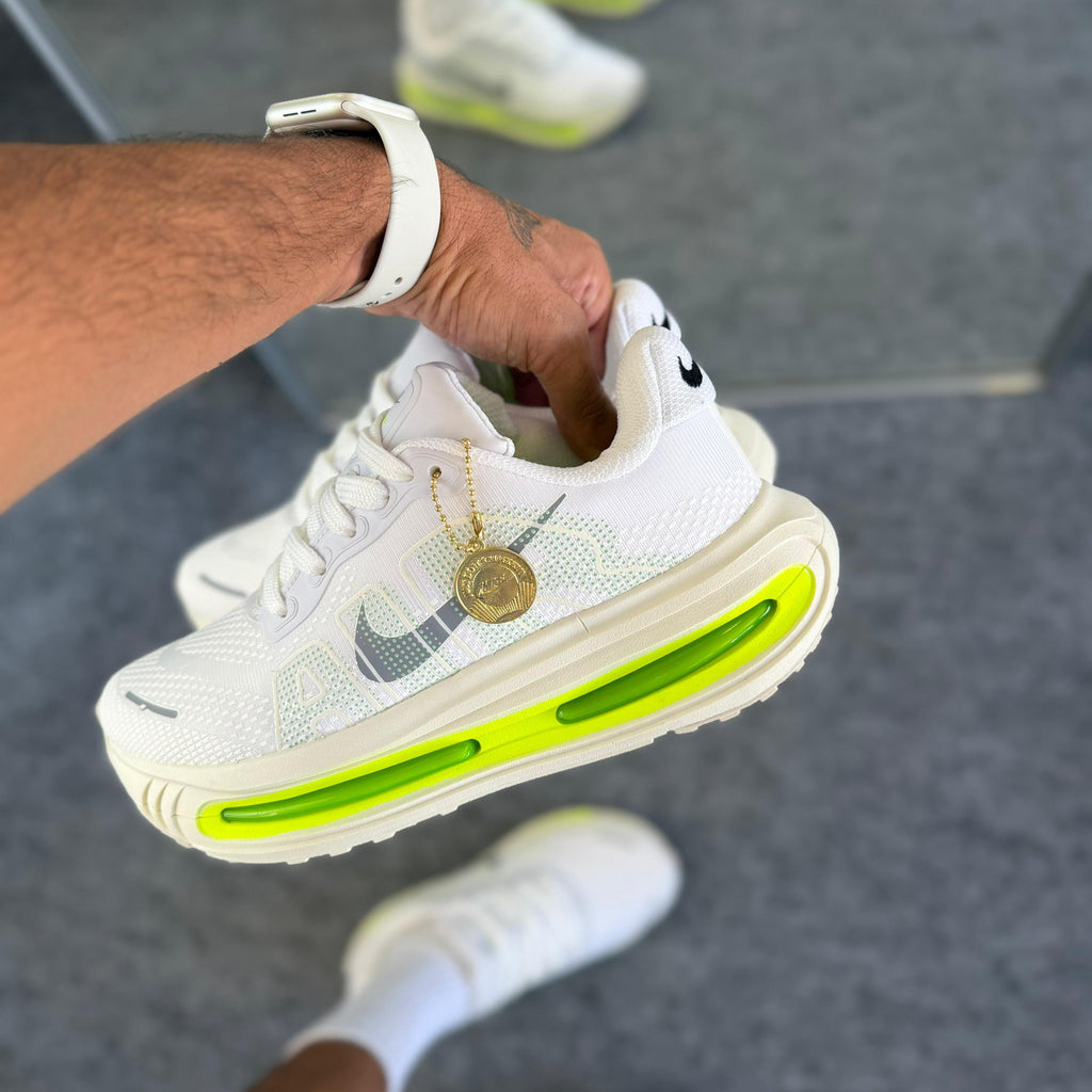 Tênis Nike Air Vomero Premium Branco/Verde Flúor