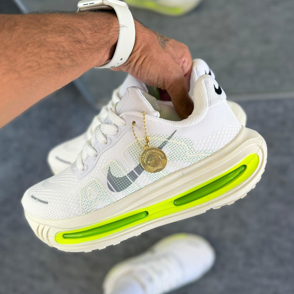 Tênis Nike Air Vomero Premium Branco/Verde Flúor