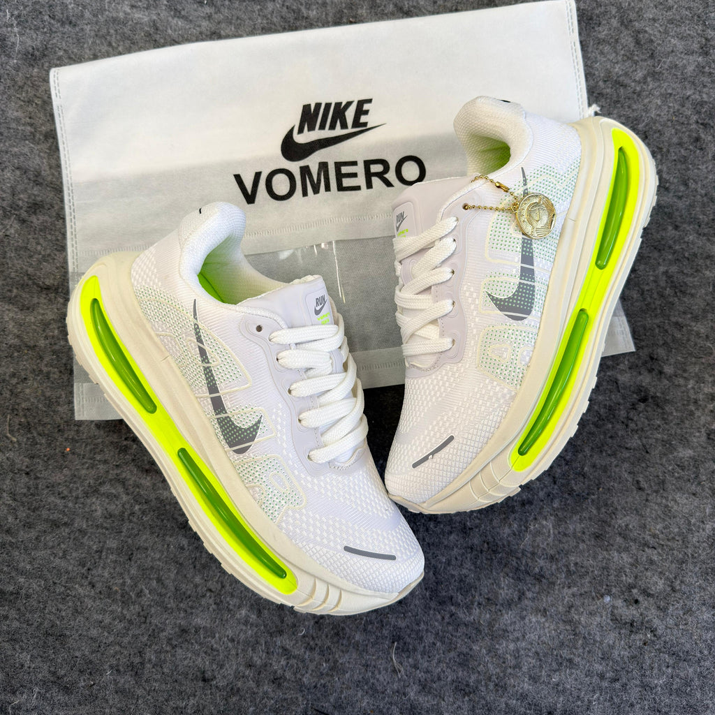 Tênis Nike Air Vomero Premium Branco/Verde Flúor