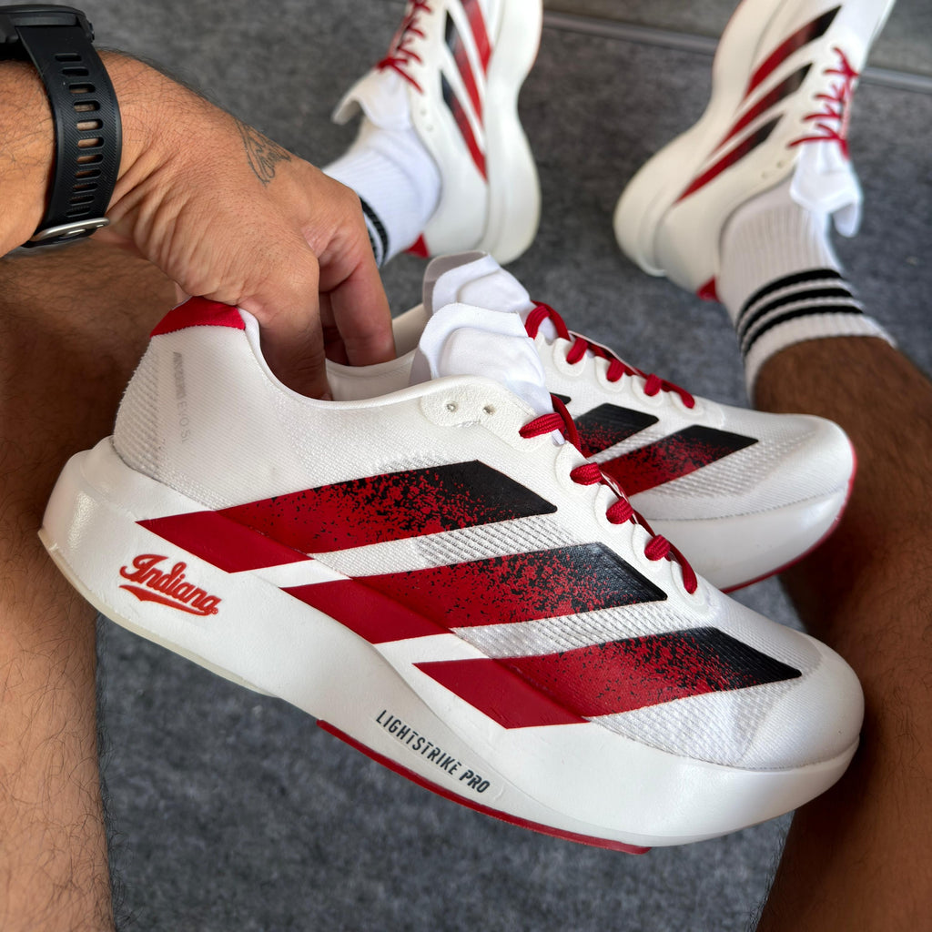 Tênis Adidas Adizero Evo SL Indiana Branco/Vermelho/Preto
