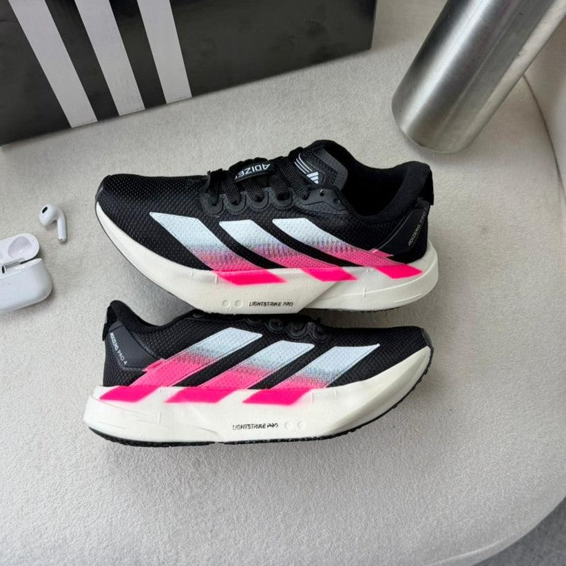 Tênis Adidas Adizero Adios Pro 4 Preto/Branco/Rosa