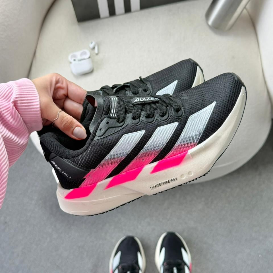 Tênis Adidas Adizero Adios Pro 4 Preto/Branco/Rosa