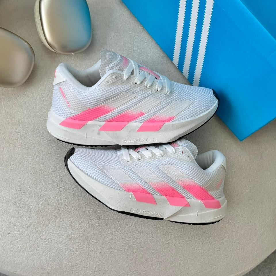 Tênis Adidas Adizero Adios Pro 4 Branco/Rosa