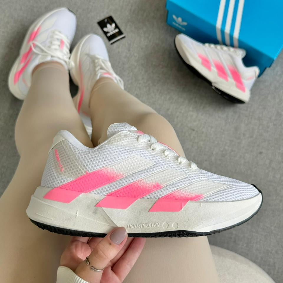 Tênis Adidas Adizero Adios Pro 4 Branco/Rosa