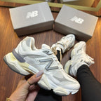 Tênis New Balance 9060 Couro - Branco/Cinza