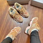 Tênis New Balance 9060 Couro - Rosa/Goiaba